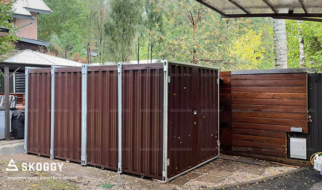 Хранение техники в металлическом блок-контейнере
