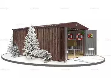 Хозблок с Увеличенной Шириной и Высотой SKOGGY 5 м