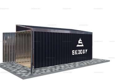Хозблок для Хранения с Односкатной Крышей Стандартный SKOGGY 5м