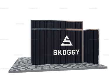 Хозблок из профнастила для дачи с Односкатной Крышей Стандартный SKOGGY 3м