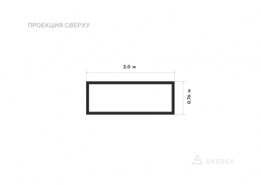 Шкаф для хранения шин 76 см вид сверху