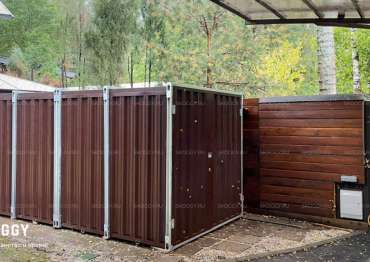 Гараж для мотоцикла с Плоской Крышей Усиленный SKOGGY 4м