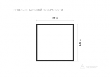 Шкаф для хранения шин 96 см вид сбоку