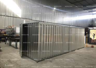 Склад Временного Хранения с Плоской Крышей Стандартный SKOGGY 4м