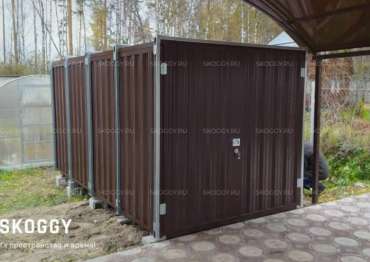 Гараж для Квадроцикла с Плоской Крышей Усиленный SKOGGY 4м