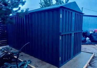 Компактный гараж для квадроцикла в графитовом цвете в СНТ Можайские сады, Можайский р-н, МО