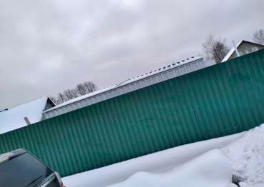 Изящная гараж-мастерская в цинковом покрытии в деревне Березняки, г. Сергиев Посад, МО