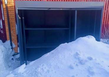Прочный шкаф для хранения вещей в графитовом цвете в с. Онуфриево, г.о. Истра, МО