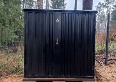 Дровница в черном цвете в дер. Лызлово, Одинцовский г.о, МО