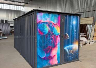 Вместительный хозблок SKOGGY 4,12×2,16×2,06 м с плоской крышей