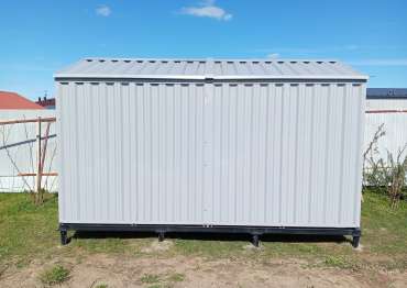 Металлический хозблок SKOGGY 4,12×2,16 м с двускатной крышей 