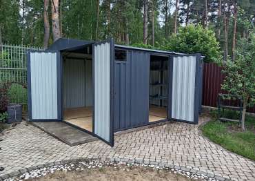 Широкий хозблок SKOGGY  с дополнительной калиткой