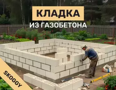Кладка из газобетона своими руками: пошаговая инструкция
