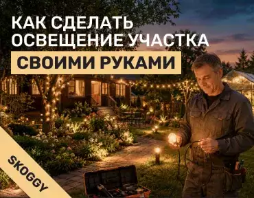 Как сделать освещение участка своими руками: схема, кабель, монтаж, ошибки