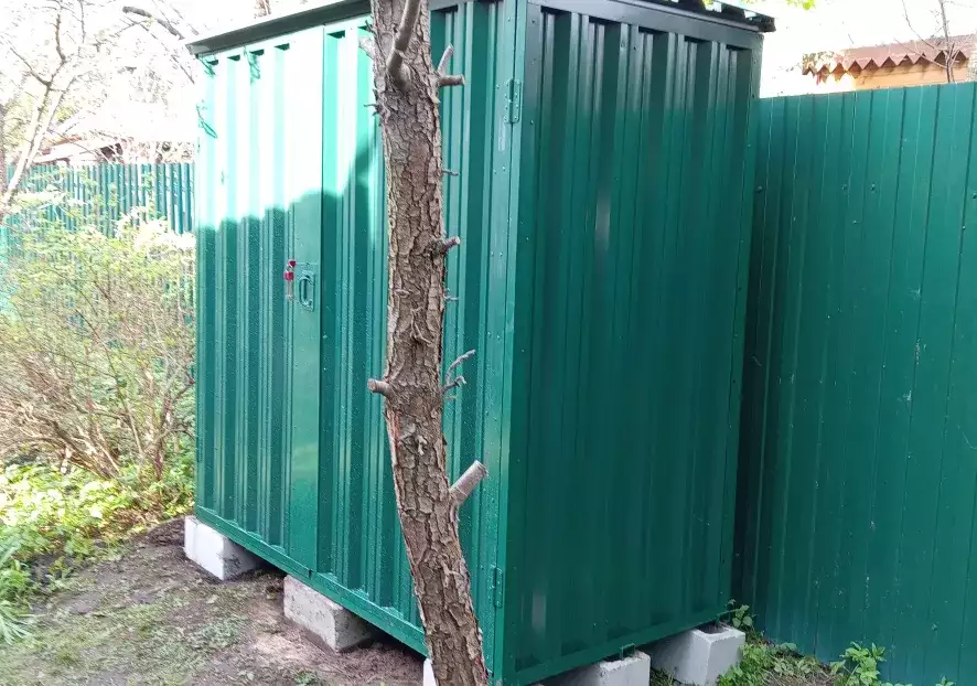 Индивидуальный хозблок SKOGGY для сада: зелёный RAL 6005, скидка за визит и монтаж за один день